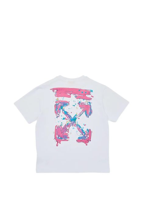 T-shirt con stampa OFF WHITE KIDS | OGAA001S26JER005100